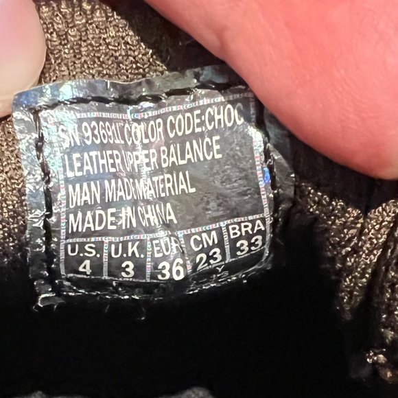 Brown Skechers Leather Running Shoes - Picture 5 of 6